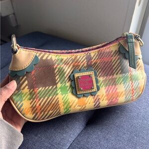 Dooney & Bourke Colorful Plaid Wristlet
